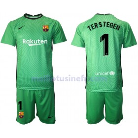 Maillot de Foot FC Barcelone TER Stegen 1 Gardien 2020-21 V001 - Enfant